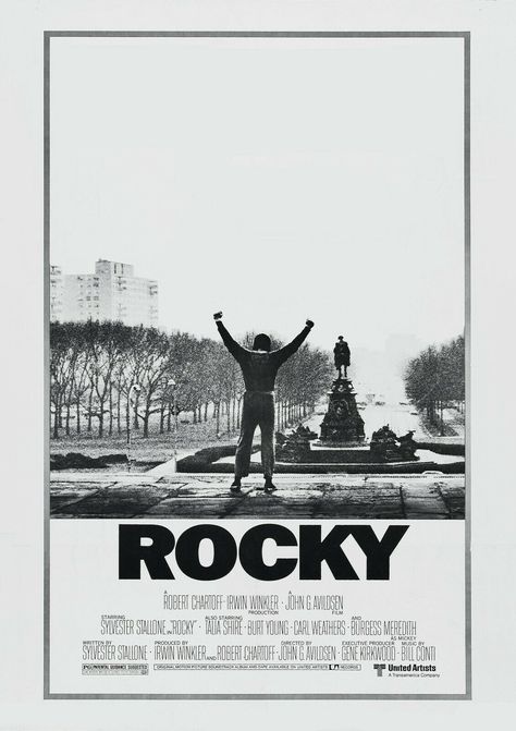 Rocky Sylvester Stallone, Rocky Balboa Poster, Famous Movie Posters, Rocky Poster, Rocky Film, Talia Shire, Carl Weathers, The Future Movie, Victory Pose