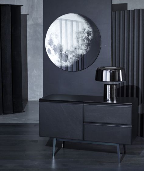 Modern Mirror Design, Diesel Living, Moon Mirror, My Mirror, Art Mirror, Duplex Design, Mirror Round, Elegant Mirrors, Mirror Design Wall