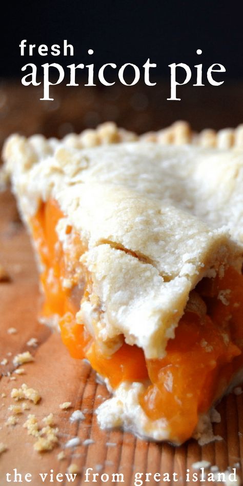 Apricot Pie ~ juicy ripe apricots cooked up in a flakey pie crust ~ the perfect summer dessert! #pie #apricot #summer #homemade #pastry #piecrust #fromscratch #dessert #best #easy Apricot Pie, Flakey Pie Crust, Apricot Recipes, Cake Mug, Summer Baking, Fruit Pie, Eat Better, Homemade Pie, Köstliche Desserts