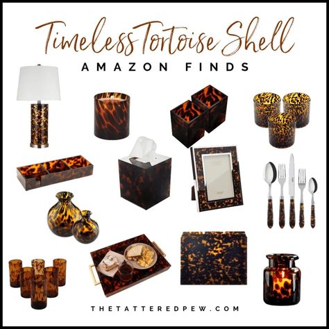 Home Design Accessories, Tortoise Shell Aesthetic, Tortoise Shell Decor Home, Tortoise Shell Decor, Trendy Tortoiseshell Jewelry Gift, Tortoise Shell Glassware, Tortoise Shell Accessories, Tortoiseshell Accessories, Shell Aesthetic