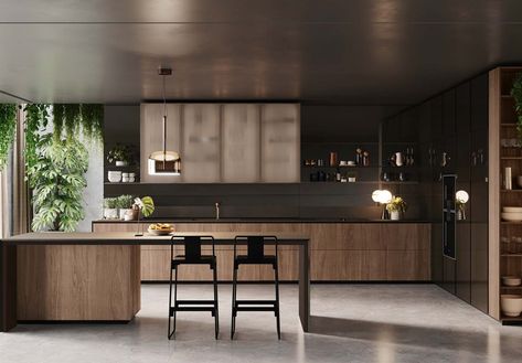 Forma Mentis Kitchen | Valcucine Modern Konyhatervezés, Modern Wooden Kitchen, Modern Wood Kitchen, Light Wood Kitchens, H House, Wooden Kitchen Cabinets, Genius Loci, Wood Kitchen Cabinets, Dream Kitchens