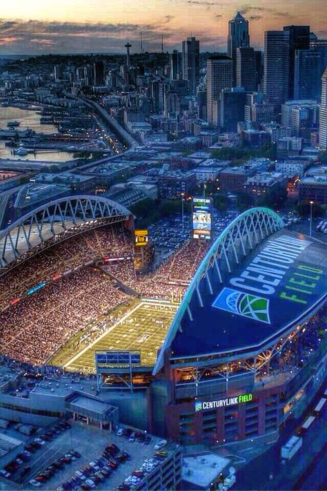 This aerial view of The CLINK fills us with #Seahawks pride! Seattle Seahawks Stadium, Nfl Football Stadium, Legion Of Boom, Nfl Seahawks, Seattle Seahawks Football, Nfl Stadiums, Seattle Sports, Seahawks Fans, Seahawks Football