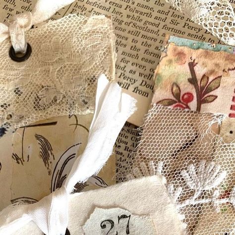 Journal Embellishments, Handmade Tags, Digital Kit, Chapter One, Junk Journals, Vintage Lace, Journal Notebook, Junk Journal, Heathers