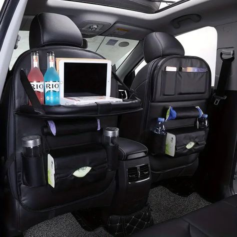 Car Back Seat Organizer Seat Back Storage Bag Protector Tissue Box Cup Holder Laptop Desk Car Plate Holder - Cell Phones & Accessories - Temu Seat Back Organizer, Backseat Organizer, Car Storage Bag, Backseat Car Organizer, Car Seat Protector, Foldable Table, Leather Car Seats, Table Tray, Seat Protector