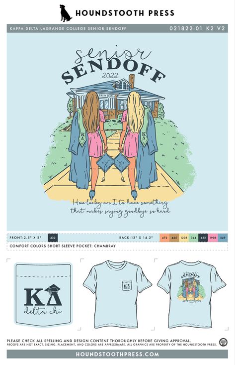 Senior Sorority Shirts, Senior Send Off Sorority, Sorority Formal Tshirt, Sorority Senior Shirts, Senior Merch, Sorority Graduation, Sorority Tshirt Designs, Phi Mu Shirts, Sweatshirt Design Ideas