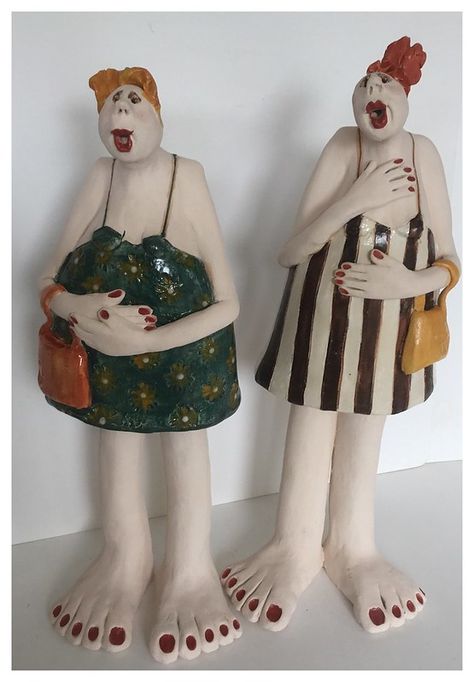 Paper Mache Clay, Sculptures Céramiques, Tanah Liat, Paper Mache Sculpture, Ceramic Figures, Pottery Sculpture, Clay Figures, Paper Clay, Figurative Sculpture