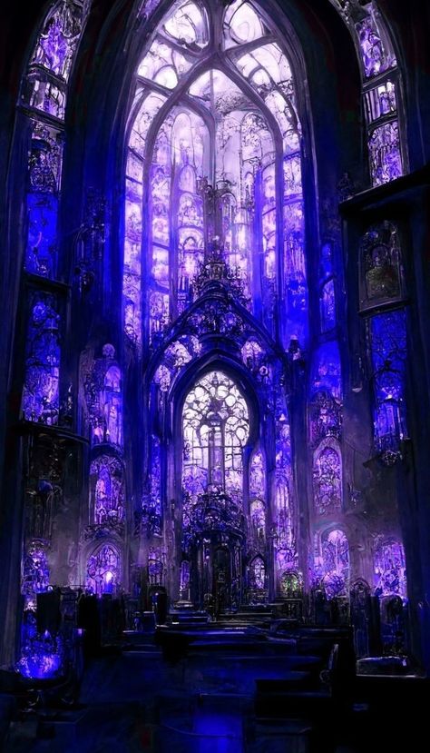 Glass Art Ideas, Casa Anime, Dark Castle, Castle Aesthetic, New Retro Wave, Dark Purple Aesthetic, Magic Aesthetic, Creative Challenge, Fantasy Places