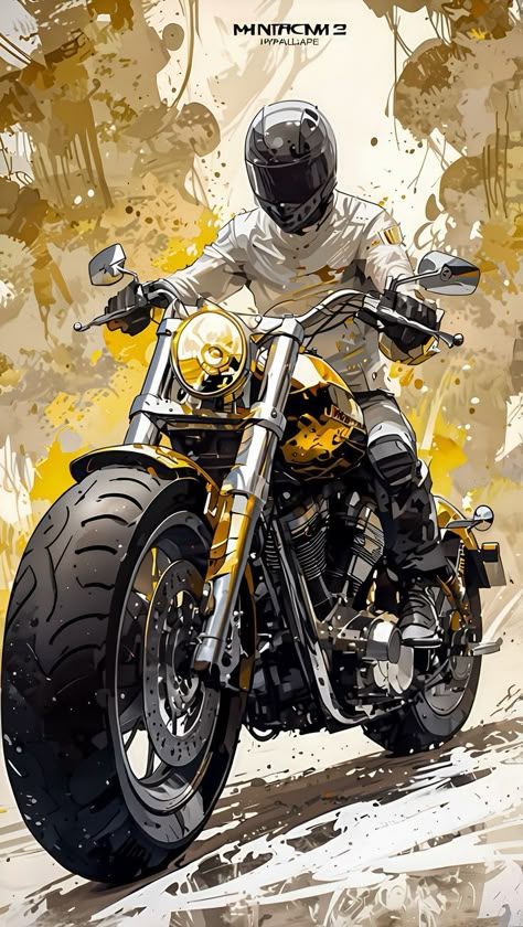 Owl Wallpaper Iphone, Motorbike Illustration, Motorcycle Art Painting, Мотоциклы Harley Davidson, Motorbike Art, Motorcycle Drawing, Andermatt, Bike Drawing, Pop Illustration