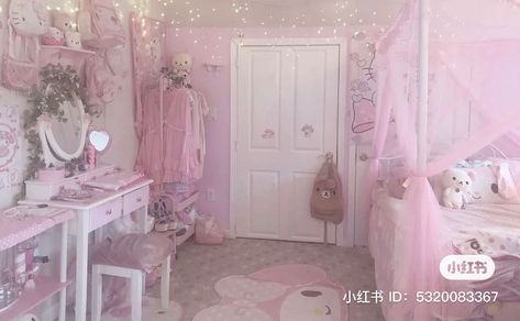 Sanrio Bedroom, Sanrio Room, Kawaii Bedroom, Pink Room Decor, Cute Bedroom Ideas, Cute Bedroom Decor, Cute Room Ideas, Pretty Room, Aesthetic Rooms