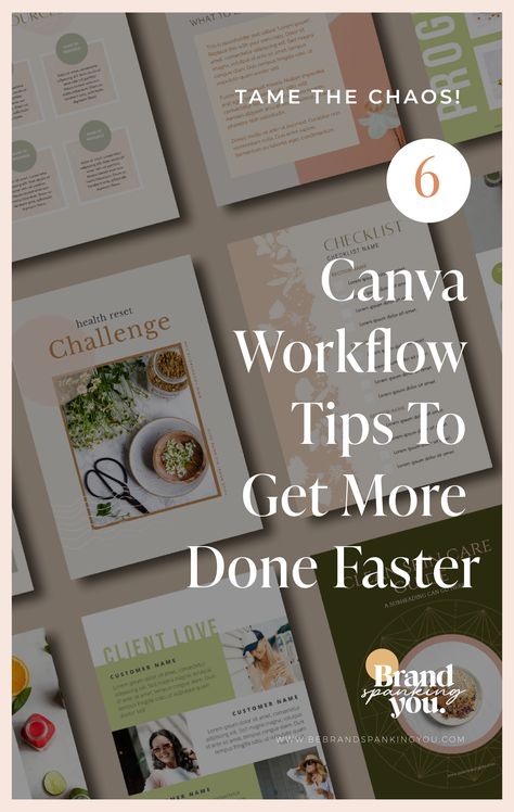 Feeling overwhelmed with your Canva design projects? These 6 workflow and organization tips will help you get organized and save time, so you can focus on creating beautiful designs that make your brand stand out. #Canva #productivity #onlinemarketing #graphicdesign Canva Organization, Canva Tips, Create Graphics, Branding Tips, Brand Strategist, Marketing Advice, Canva Tutorial, Brand Fonts, Visual Branding