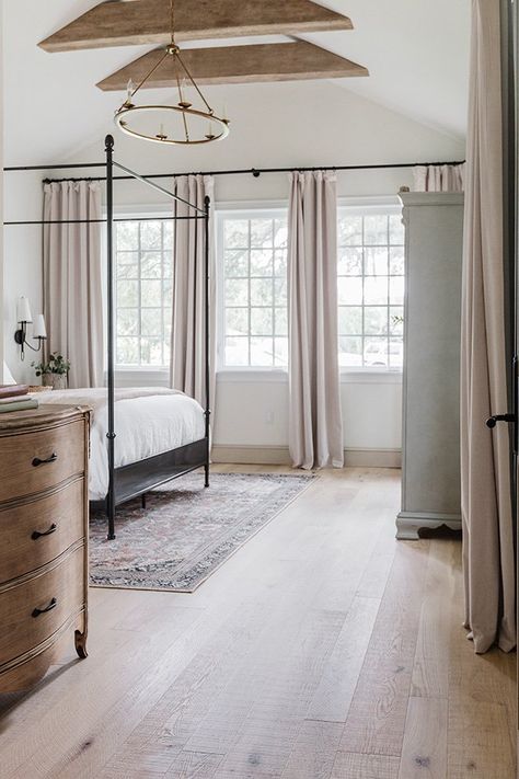 Budget Window Shades + Curtains Roundup - Jenna Sue Design Cloud Bedroom, Jenna Sue Design, Jenna Sue, Bedroom Windows, Canopy Bed, Bedroom Flooring, Master Bedrooms Decor, Window Shades, Large Bedroom