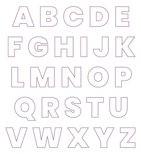 Alphabet Stencils Printables, Alphabet Design Fonts, Letter Stencils To Print, Cute Fonts Alphabet, Alphabet Letters To Print, Fonts Handwriting Alphabet, Bubble Letter Fonts, Lettering Styles Alphabet, Cut Out Letters