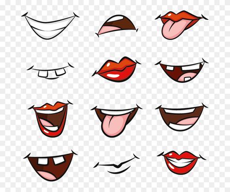 Smile Mouth Drawing, Mouth Drawing Cartoon, Mouth Clipart, Mouth Cartoon, Teeth Illustration, Cartoon Mouths, Smile Drawing, Cartoon Smile, Eye Illustration