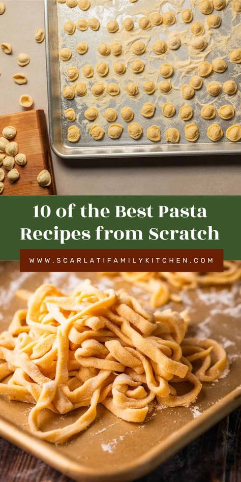 Bring your family and friends together in the kitchen with Homemade Pasta and Noodles Recipes. Learn how to make Potato Gnocchi, Hand Rolled Tuscan Pici Pasta, and more! Pasta Dough Recipes 00 Flour, Homemade Sourdough Pasta, Homemade Linguine Noodles, How To Make Homemade Pasta Noodles, Homemade Pasta Ideas, Pasta Noodle Recipes Homemade, Pici Pasta Recipes, Homemade Shell Pasta, Homemade Macaroni Noodles