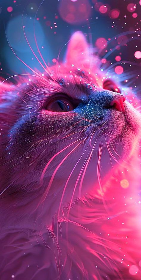 Pink Cats Wallpaper, Pink Cat Wallpaper, Wallpaper Iphone Cat, Animal Phone Wallpaper, Cat Phone Wallpaper, Whatsapp Wallpaper Cute, Funny Cat Wallpaper, Funny Wallpaper, Cat Aesthetic