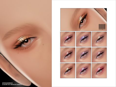 Sims 4 Cc Beaded Hair, Eyebrow Cc Sims 4, The Sims 4 Skin Details, Sims 4 Cc Makeup Eyeshadow, The Sims 4 Cc Make Up, Sims 4 Cc Eyeshadow, Sims 4 Eyeshadow, Ts4 Makeup, Sims Makeup