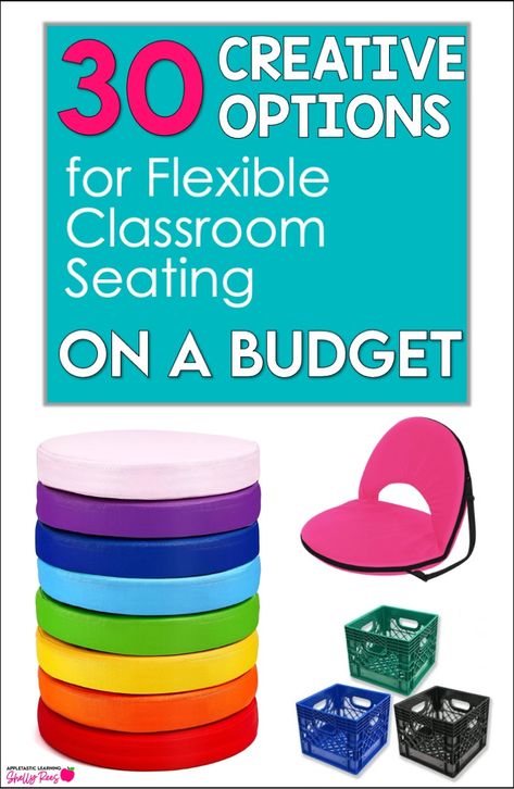 Flexible Seating on a Budget Alternate Seating Classroom, Diy Alternative Seating Classroom, Student Seating Ideas, Cheap Classroom Seating Ideas, Flex Seating High School, Diy Classroom Seating Floor Pillows, Small Group Seating Ideas, Classroom Flexible Seating Ideas, Middle School Flexible Seating Ideas