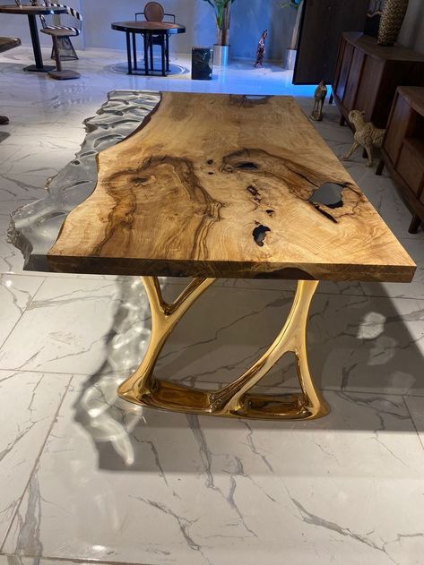 Live Edge Epoxy Table, Live Edge Epoxy, River Tables, Table Live Edge, House Decor Modern, Furniture Painting Techniques, Epoxy Table, Epoxy Resin Table, Epoxy Resin Wood