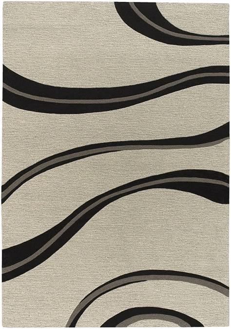 . Carpet Design Pattern, Black White Texture, Black And White Carpet, Mountain View Apartment, Flokati Rug, Deep Sofa, Black And Grey Rugs, Area Room Rugs, Interior Design Plan