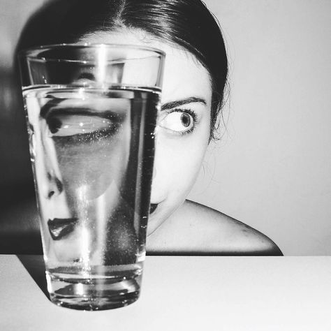 Reflection Concept Art, Reflection Self Portrait, Water Distortion, Glass Refraction, Reflection Abstract, Glass Reflection, Reflection Pictures, Reflection And Refraction, Glass Photography