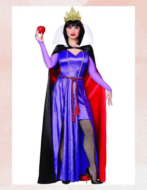 OOGI BOOGIE BASH, DISNEY, Spirit Halloween Snow White Adult Evil Queen Costume – Disney Villains | Officially Licensed | TV and Movie Costumes Glamorous Halloween Costumes, Snow White Family Costume, Evil Queen Costume Diy, Halloween Snow White, Evil Queen Snow White, Cape Hood, Disney Villain Costumes, Evil Queen Costume, Halloween Spirit Store