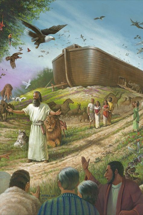 Etsy store of The noah's ark print Creation Theory, Noah's Ark Art, Biblical Artwork, Bible Stories For Kids, Bible History, Noah S Ark, The Invitation, History Pictures, Noah's Ark