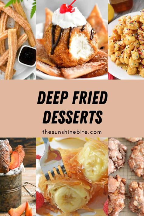 Deep Fry Desserts, Deep Fried Snickers Recipe, Deep Fryer Desserts, Deep Fried Cake Batter, Deep Fried Pies, Deep Fried Fair Food Recipes, Deep Fried Desserts Fair Foods, Deep Fried Treats, Deep Fried Sweets