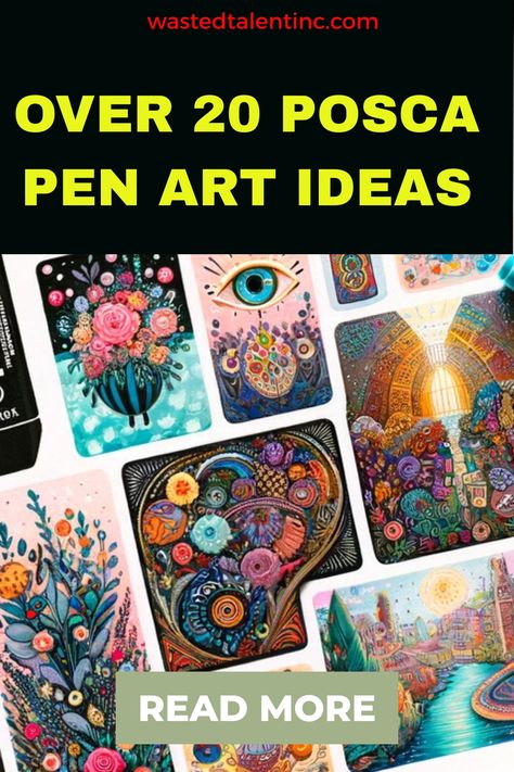 Over 20 Posca Pen Art Ideas (Easy Things to Draw with Posca Markers) Acrylic Paint Markers Art Ideas, Acrylic Paint Pens Art, Posca Paint Pen Art Ideas, Posca Art Ideas Inspiration, Posca Pen Art Ideas, Pen Art Ideas Easy, Art With Sketch Pens, Paint Pen Ideas, Posca Pens Art Ideas Simple