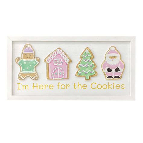 Mrs Clause Bakery Decor, Bakery Wall Decor, Christmas Decor Shop, Cookie Wall, Bakery Theme, Wall Sign Decor, Gingerbread Bakery, Gingerbread Art, Christmas Bakery