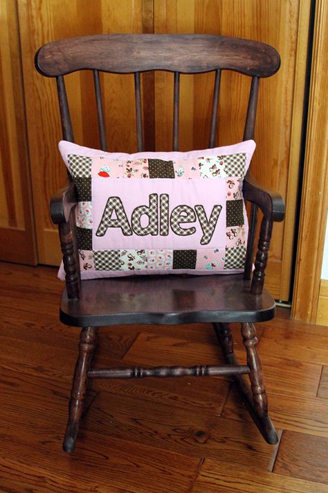 Name Pillows, Zebra Pillows, Pillows Diy, Reindeer Pillow, 9 Patch Quilt, Name Pillow, Pillow Tutorial, Furniture Update, Memory Pillows