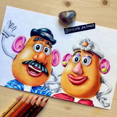 Toy story Disney Character Drawings, Easy Disney Drawings, Desen Realist, Prismacolor Art, Disney Paintings, Cute Disney Drawings, Disney Art Drawings, Disney Artwork, Disney Colors