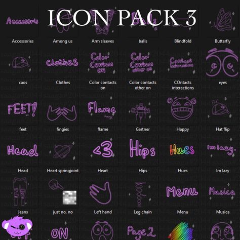 FREE Icon Pack 3 VRCHAT - Payhip Free Vrchat Avatar, Vrchat Avatar Ideas, Vrchat Avatar, Free Avatars, Hand Drawn Icons, Head And Heart, Free Icon Packs, Female Avatar, Arm Sleeve