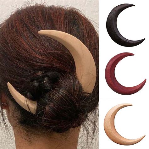 Crescent Moon Hair Accessory | Long Hair Accessories Women | Fashion Hair Accessories - Hair Jewelry - Aliexpress Moon Hair Fork, Moon Hair, Hair Fork, Hairstyle Look, Hair Jewelry Wedding, Hair Clips Girls, Headband Styles, Long Hair Women, Fashion Hair Accessories