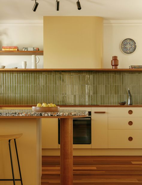 Mid Century Modern Kitchen Renovation, Modern Kitchen Renovation, Kitchen Renovation Design, Interior Design Games, Apartment Makeover, Mid Century Modern Kitchen, Australian Architecture, Mid Century Kitchen, Interior Renovation