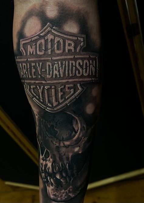 Harley Davidson Motorcycle Tattoos, Harley Davidson Forearm Tattoo, Harley Davidson Sleeve Tattoos, Harley Davidson Flash Tattoo, Harley Davidson Skull Tattoo, Harley Davidson Bar And Shield Tattoo, Harley Tattoo For Men, Harley Davidson Tattoo Design, Harley Davidson Logo Tattoo