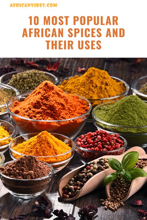 African Spices And Herbs, African Cuisine Recipes, Nigerian Spices, African Fruits, East African Food, Spices And Their Uses, African Meals, Indian Spice Mix, African Kitchen