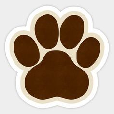 Tumblr, Stickers Aesthetic For Laptop, Home Made Sticker Ideas, Brown Stickers Printable, Brown Aesthetic Stickers, Stikers Aesthetic, Brown Stickers, Animal Paw Prints, Laptop Stickers Aesthetic