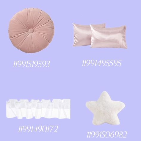 Coqquete Bloxburg Decals, Bloxburg Decals Codes Aesthetic Tapestry, Bloxburg Pastel Bedroom, Bloxburg Pink Pillow Decal, Coquette Desk Bloxburg, Bloxburg Girly Decal Codes, Girly Decals Bloxburg, Coquette Pillow Decals Bloxburg, Marble Wallpaper Bloxburg Codes