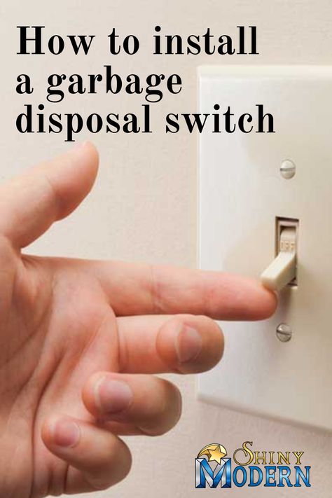 Countertop Garbage Disposal Switch, Garbage Disposal Switch, Light Switch Wiring, Kitchen 2024, Garbage Disposal, Toggle Switch, Diy Kitchen, Light Switch, Make Sure