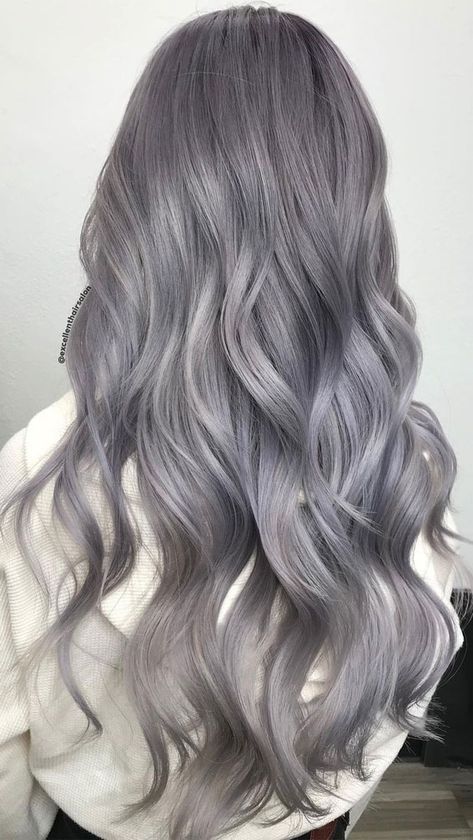 57 Cute Autumn Hair Colours and Hairstyles : Bright Blonde Beauty Balayage, Grey Hair Tones, Platinum Silver Hair Color, Dark Silver Hair, Hair Color Grey Silver, Metallic Hair Color, Ash Gray Hair Color, Silver Hair Color Ideas, Ash Grey Hair