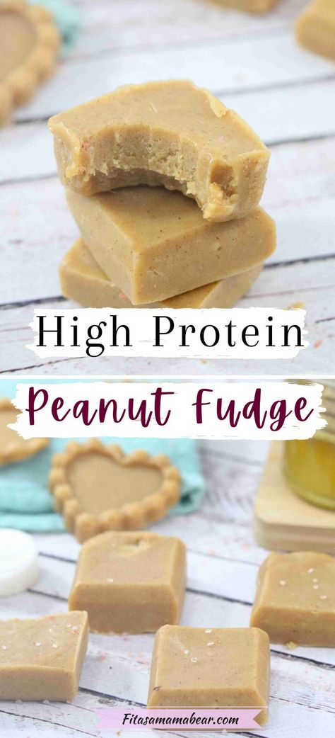 Soft, salted, and the perfect protein dessert. With 17g of protein, this peanut butter protein fudge will be hard to put down. @fitasamamabear Shakeology Dessert Recipes, Softball Snacks, Protein Fudge, High Protein Peanut Butter, Protein Dessert Recipes, Protein Balls Healthy, Butter Fudge Recipe, Protein Peanut Butter, Protein Dessert