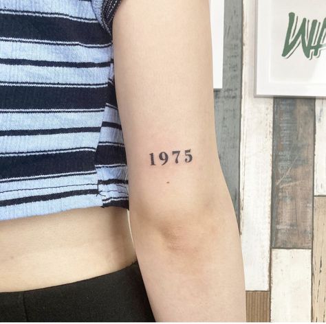 Song Title Tattoo, The 1975 Tattoo, 1975 Tattoo, The 1975, Tatting, Tattoo Ideas, Piercings, Tattoos, Quick Saves