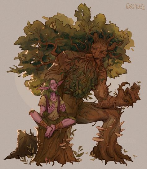 Druid Character, Tree Sketch, Tree Story, Tree Sketches, Dungeons And Dragons Characters, Fantasy Creatures Art, Fantasy Inspiration, Dnd Characters, Drawing Reference Poses