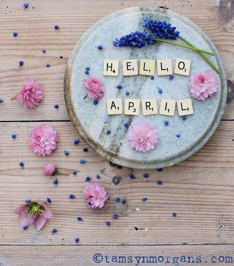 April Wallpaper Aesthetic, April Images, Spring Wallpaper Iphone, Aesthetic Spring Wallpaper, Floral Flatlay, April Aesthetic, April Wallpaper, Calendrier Diy, Spring Chalkboard