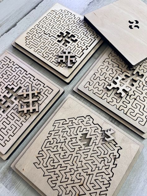 Laser Engraved Puzzle, Lasercut Gift Idea, Plywood Lasercut Ideas, Laser Cut Wood Art, Sculpfun S9 Laser Projects, Small Laser Cut Projects, Laser Gift Ideas, Laser Printer Projects, Lasercut Design Ideas