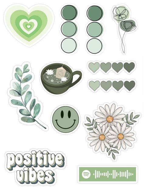 Phone Cover Stickers, Selling Stickers, Iphone Keyboard, Green Stickers, Style Vert, Sticker Printable, Printable Sticker Sheets, Cover Stickers, Iphone Stickers