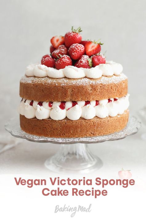 Victoria Jubilee Sponge Cake Victoria Sponge Cake Recipe, Vegan Victoria Sponge, Hp Sauce, Sponge Cake Recipe, Victoria Sponge Cake, Toffee Pudding, Sticky Toffee Pudding, Sponge Cake Recipes, Chocolate Lava Cake