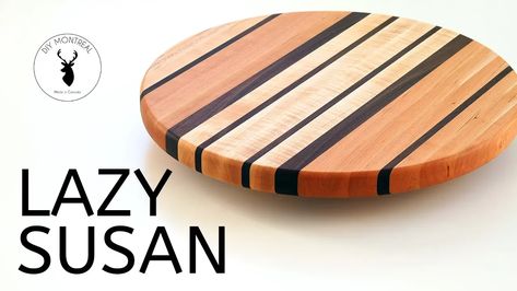 Looking for a fun woodworking project that combines functionality and style? This Lazy Susan was created by Marie from DIY Montreal, and it’s perfect for serving cheeses, charcuterie, or anything you desire. Jump To Build Wood Scrap Projects, Building For Beginners, Diy Montreal, 4h Fair, Woodshop Projects, Hardware For Cabinets, Diy Lazy Susan, Wooden Lazy Susan, Diy Wood Crafts