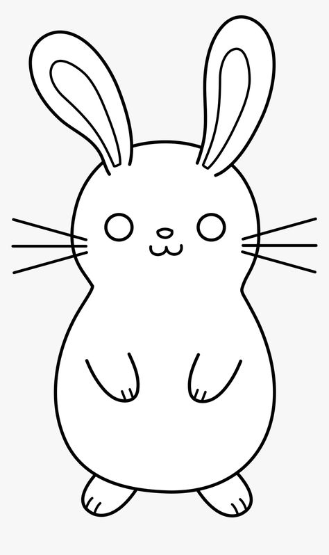 Rabbit Drawing Easy, Animated Rabbit, Bunny Sketches, Rabbit Clipart, Rabbit Drawing, Bunny Painting, Nose Drawing, Bunny Drawing, Bunny House