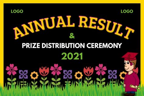 Annual Result Ceremony Banner Design Template. Prize distribution ceremony background banner design template. Prize Distribution Ceremony Background, Prize Distribution Ceremony Decoration, Prize Distribution Quotes, Result Day Decoration Ideas In School, Annual Result Day Decoration In School, Result Day Board Decoration Ideas, Ceremony Background, Christmas Tree Paper Craft, Math Formula Chart